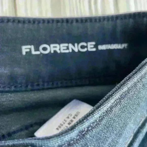 DL1961 women’s Florence instasculpt raw hem skinny denim jeans 26 - Picture 6 of 8